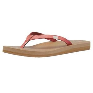 Sanuk Yoga Spree 4 Thong Sandals Red NWT Size 7